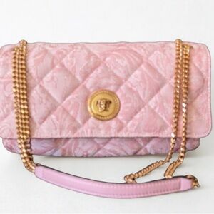 Versace Blush Pink Baroque Shoulder Bag